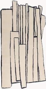 Tapete em lã artesanal Contour