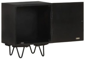 Mesa de cabeceira c/ frente bronze 40x30x50 cm mangueira maciça