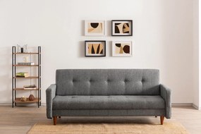 Sofá-Cama de 3 Lugares Hiko – Cinzento Claro – 180 x 102 cm