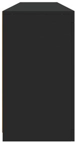 Aparador com luzes LED 162x37x67 cm preto