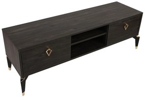 Móvel TV Posh – Castanho Escuro – 143x47x40 cm