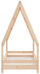 Estrutura de cama infantil 70x140 cm pinho maciço