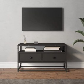 Móvel de TV 80x35x45 cm derivados de madeira preto