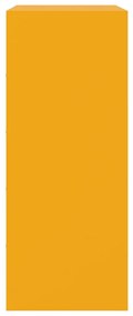 Aparador alto 67x39x95 cm aço amarelo mostarda