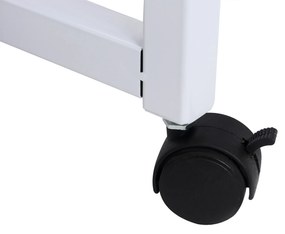 Mesas de Computador HOMCOM Branco Madeira 100x36x88cm