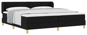 Cama Box Spring vidaXL com Colchão - Preto, 200x200 cm, Tecido