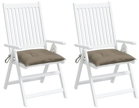 vidaXL Almofadões móveis paletes 2 pcs tecido oxford cinza-acastanhado