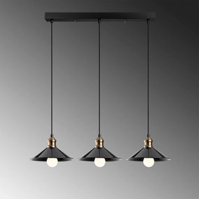 Candeeiro de Teto Berceste – Preto – 74 cm de Diâmetro, 108 cm de Altu
