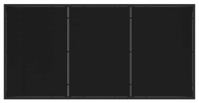 Conjunto de Jantar para Jardim 5 Peças Preto Textileno e Aço
