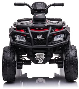 Moto 4 elétrica para crianças de 24 volts, 4x4 pneus de borracha, banco em pele Vermelha
