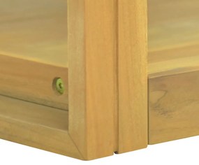 Armário de parede p/ casa de banho 90x45x35 cm teca maciça