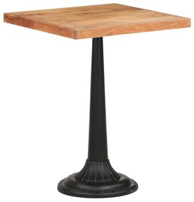 Mesa de bistrô 60x60x76 cm madeira de acácia maciça