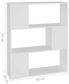 Estante/divisória 80x24x94 cm contraplacado branco
