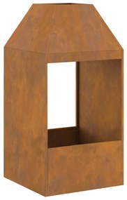 Fogueira vidaXL 50x50x100 cm em Aço Resistente