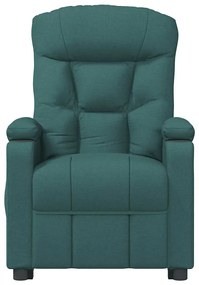 Poltrona elevatória de massagens tecido verde-escuro