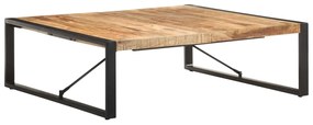 vidaXL Mesa de centro 120x120x40 cm madeira de mangueira áspera