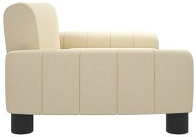 Sofá infantil 70x45x30 cm tecido cor creme