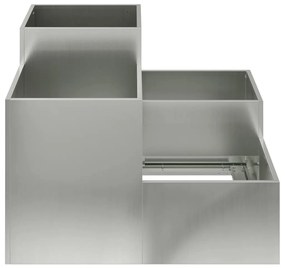 Plantador de Jardim vidaXL 100x100x60 cm Aço Galvanizado