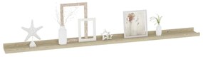 Prateleiras de parede 4 pcs 115x9x3 cm carvalho sonoma
