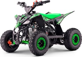 Mini moto 4 gasolina para crianças de gasolina 110cc Roan Ratte R6 R-N-1,C/ marcha-atrás e limitador velocidade Verde