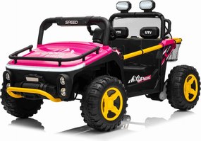 Carro elétrico para Crianças 24V Buggy UTV SPEED Rodas de espuma EVA Rosa