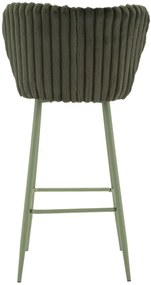 CONJUNTO DE 2 BANCOS DE BAR ALASKA VERDE 55X58X106 CM (ALTURA DO ASSENTO 77 CM)