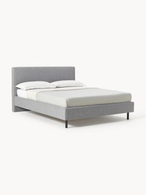 Upholstered Bed Giulia with Wooden Feet