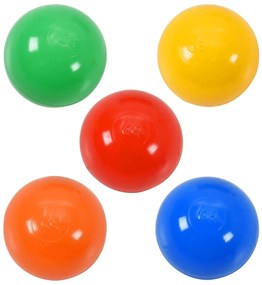 Túnel de brincar infantil c/ 250 bolas 245cm poliéster multicor
