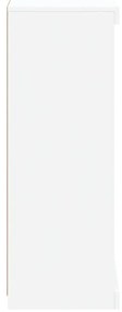 Aparador com luzes LED 60,5x37x100 cm branco