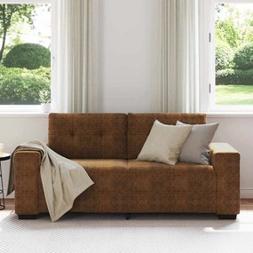 Sofá Loveseat vidaXL Castanho 140 cm em Couro Sintético