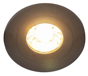 LED Foco embutido inteligente moderno preto redondo incluindo WiFi GU10 IP54 - Xena Moderno