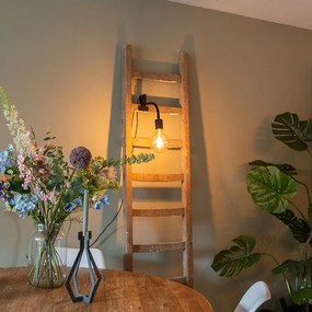 Candeeiro de braçadeira moderno preto com braço flexível - Cavalux