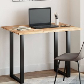 vidaXL Tampo de mesa retangular 80x70x2 cm madeira de acácia maciça
