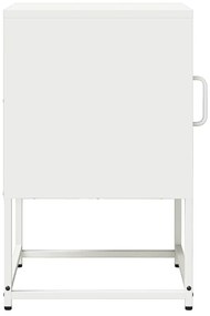 Mesa de cabeceira 36x39x60,5 cm aço laminado a frio branco