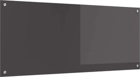 vidaXL Proteção de Cozinha Cinza Escuro 120 x 50 cm vidro temperado