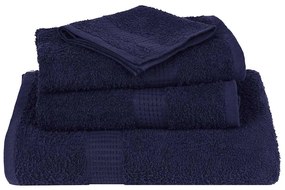 Sabonete toalhas 10pcs azul marinho 30x30cm 360gsm 100% algodão