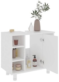 Armário de casa de banho 60x32x53,5 cm derivados madeira branco