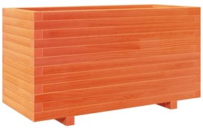 Vaso/floreira de jardim 90x40x49,5 cm pinho maciço castanho mel