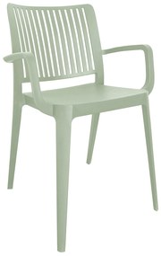 Cadeira JOY c/ braços, Verde Pastel – Pack com 16 unidades