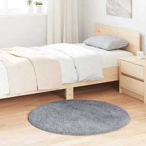 vidaXL Tapete shaggy de pelo alto NAVARRA 100x100cm cinzento prateado