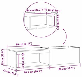 Fogueira vidaXL com Armazenamento de Lenha Preto 160x45x35 cm Aço