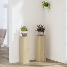 Suportes p/ plantas 2 pcs 17x17x60 cm derivados madeira