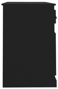 Secretária c/ gaveta 115x50x75 cm derivados de madeira preto