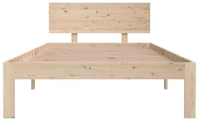 Estrutura de cama 100x200 cm madeira pinho maciço