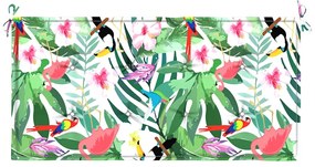 Almofadão p/ banco de jardim 120x50x4 cm tecido oxford multicor