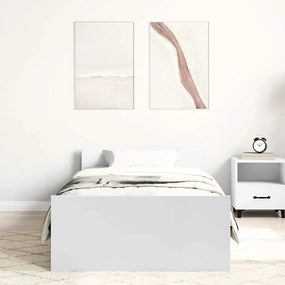 Estrutura cama solteiro 75x190 cm derivados de madeira branco