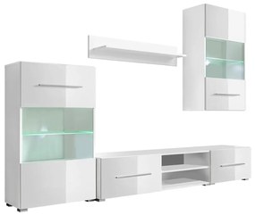 Conjunto de Móveis Luana para Sala - Branco - Design Moderno