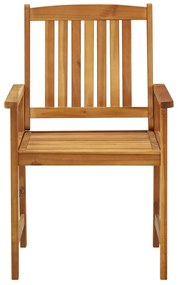 Cadeiras de jardim 4 pcs madeira de acácia maciça