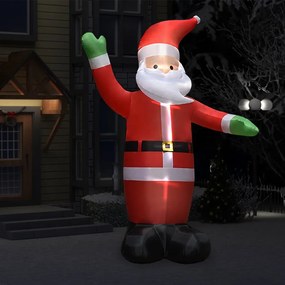 vidaXL Pai Natal insuflável com luzes LED IP44 3,6 m