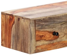 Mesa consola de parede 100x25x20 cm madeira de acácia maciça